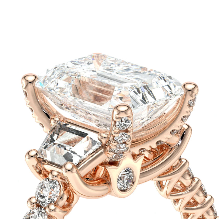 Lumino 811Em Trp 20 14K Rose Gold Emerald