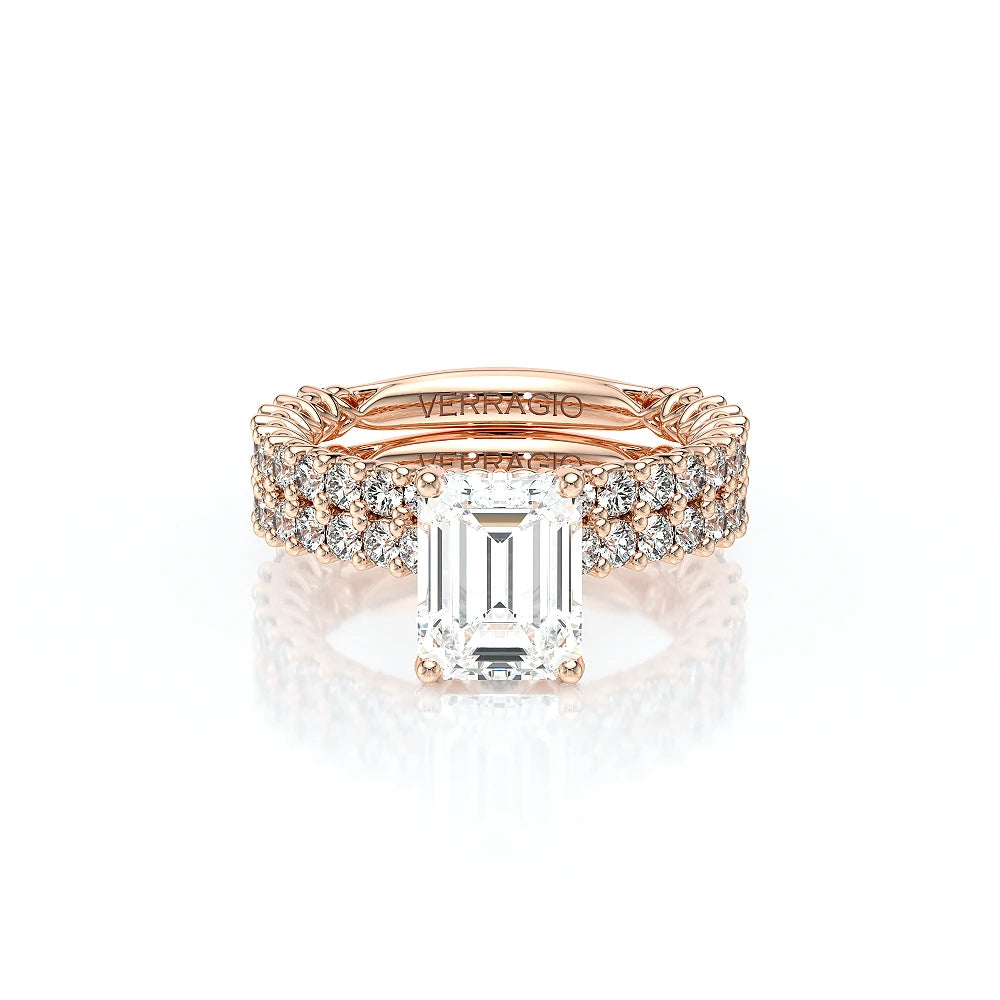 Lumino 801Emd4 20 18K Rose Gold Emerald