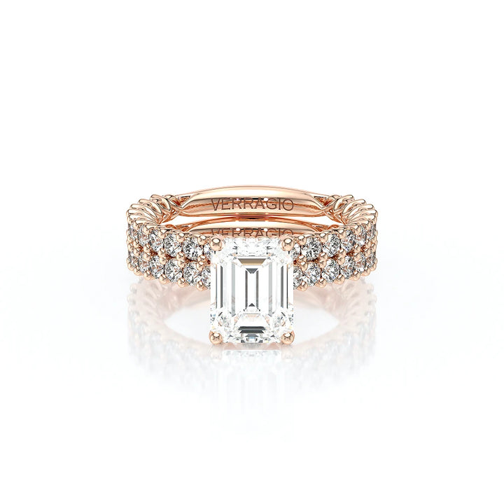 Lumino 801Emd4 20 18K Rose Gold Emerald