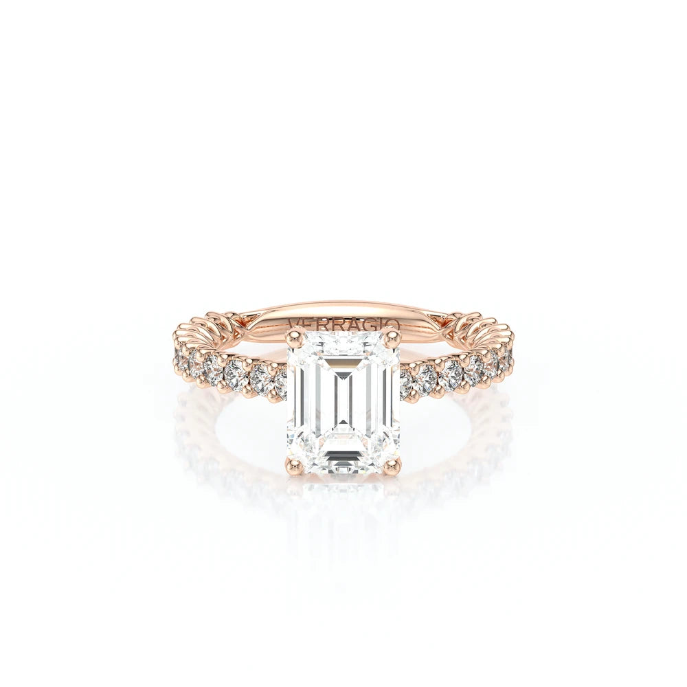 Lumino 801Emd4 20 18K Rose Gold Emerald