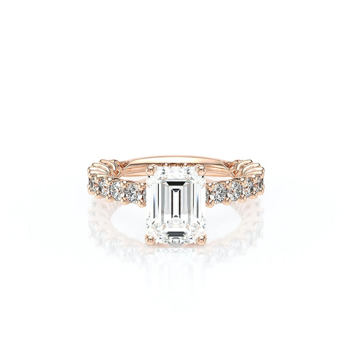 Lumino 801Emd4 25 18K Rose Gold Emerald