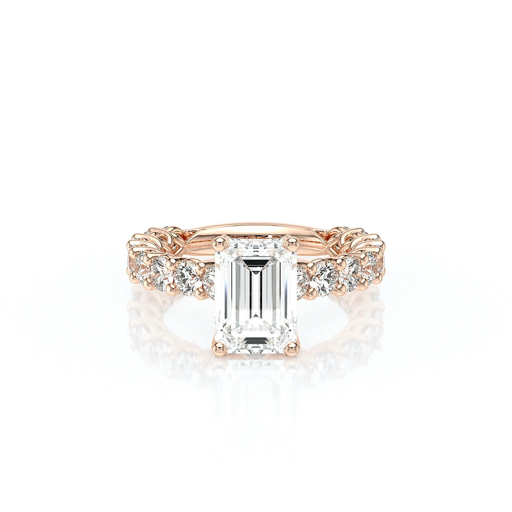 Lumino 801Emd4 30 18K Rose Gold Emerald