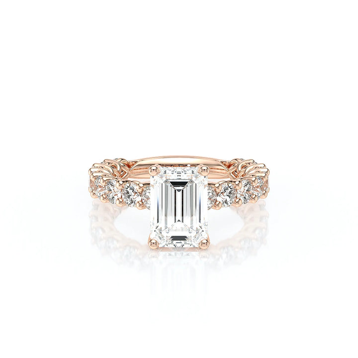 Lumino 801Emd4 30 14K Rose Gold Emerald