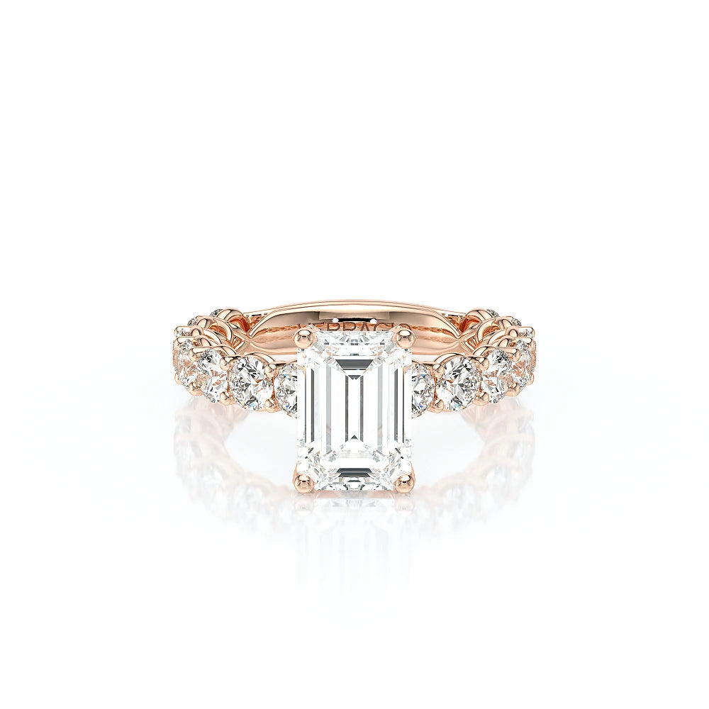 Lumino 801Emd4 35 18K Rose Gold Emerald