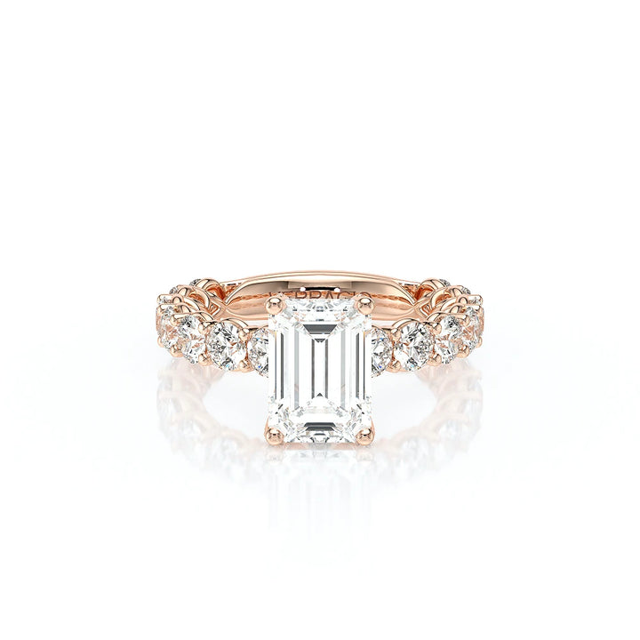 Lumino 801Emd4 35 18K Rose Gold Emerald