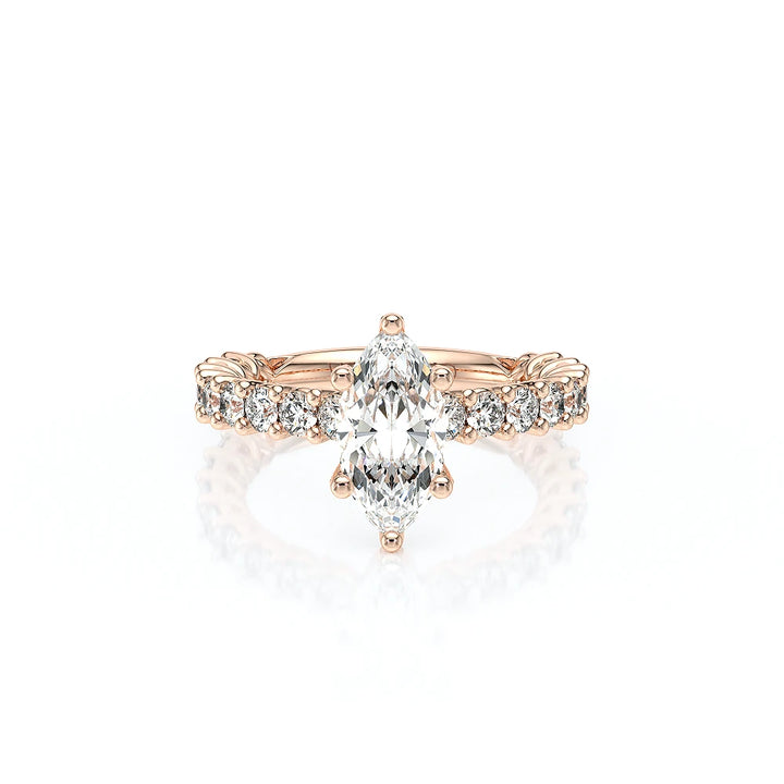 Lumino 801Mqd4 25 14K Rose Gold Marquise