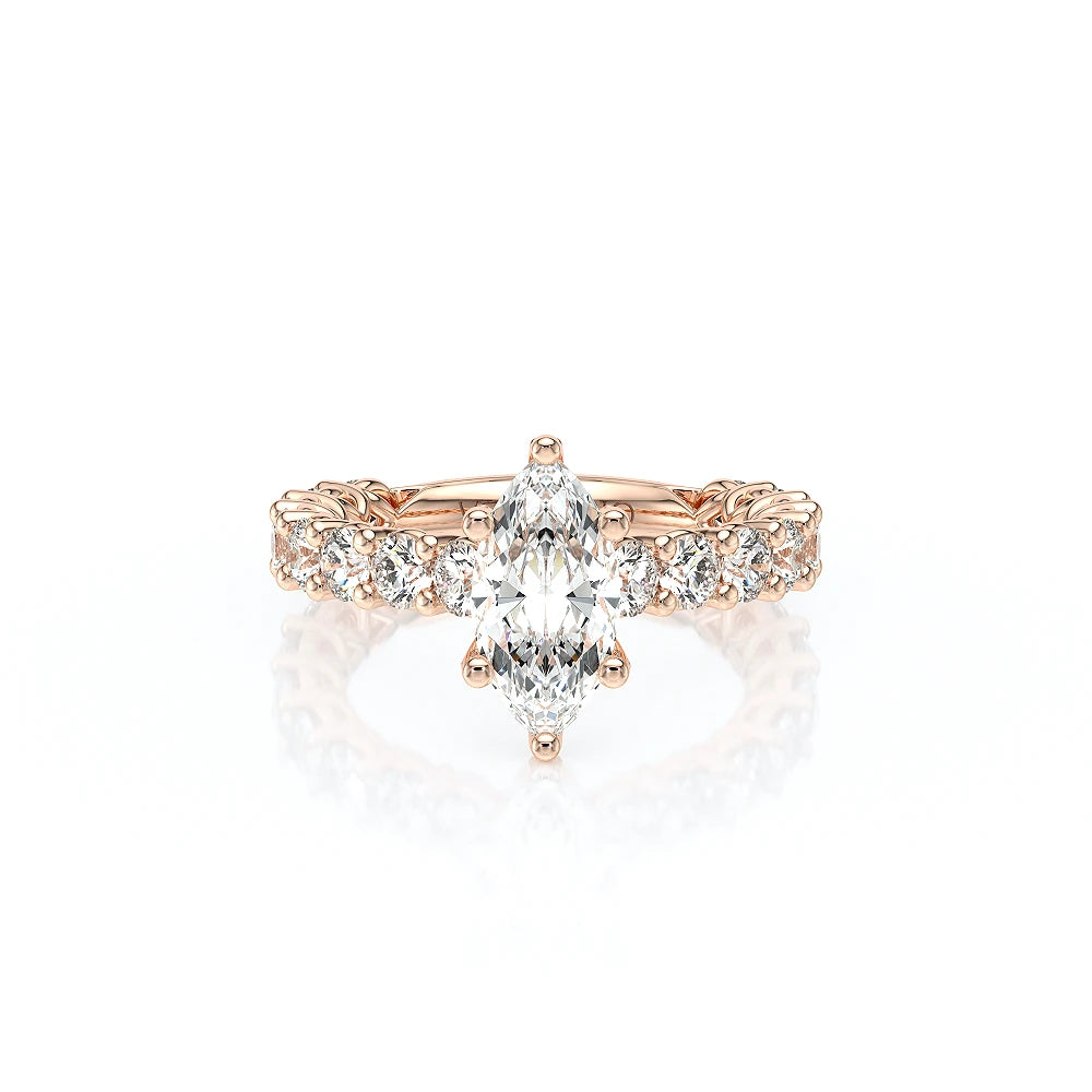 Lumino 801Mqd4 30 18K Rose Gold Marquise
