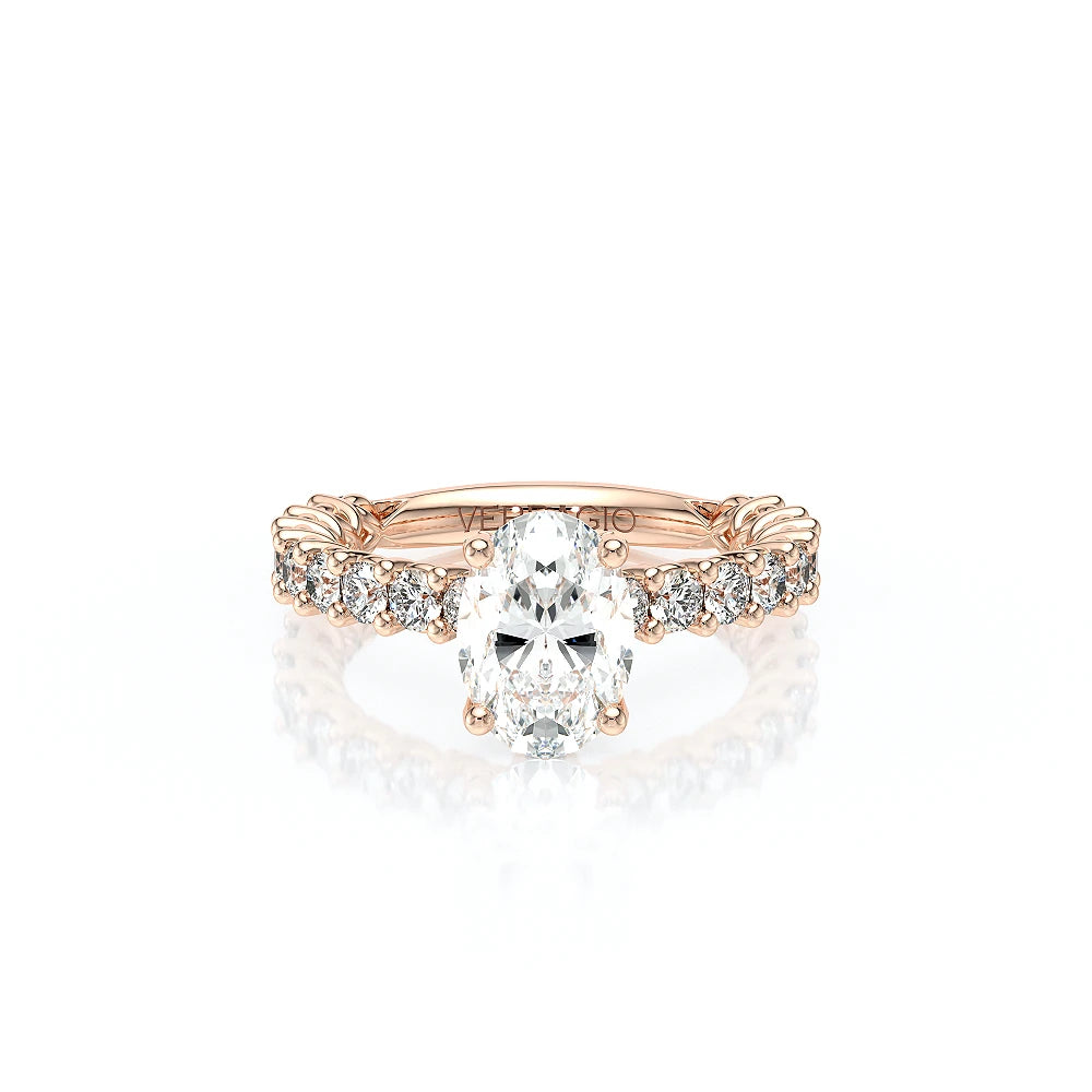 Lumino 801Ovd4 25 14K Rose Gold Oval