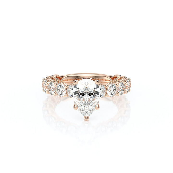 Lumino 801Psd4 35 14K Rose Gold Pear