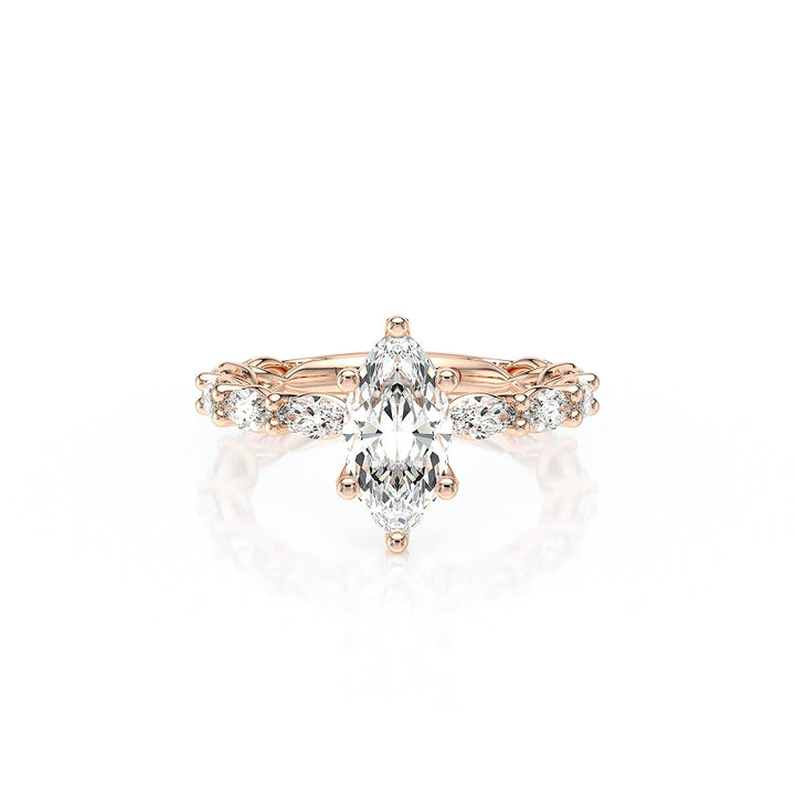 Lumino 803Mqd6 5X25 Ew 18K Rose Gold Marquise