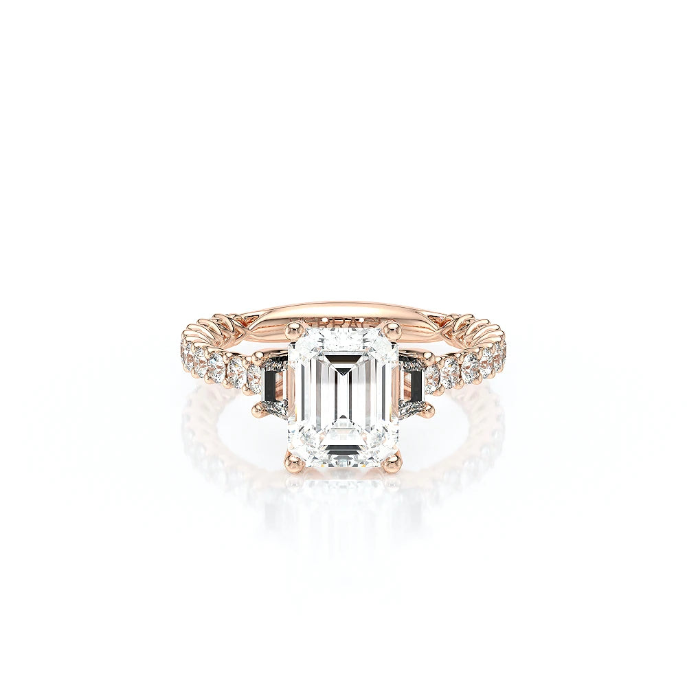 Lumino 811Em Trp 20 14K Rose Gold Emerald