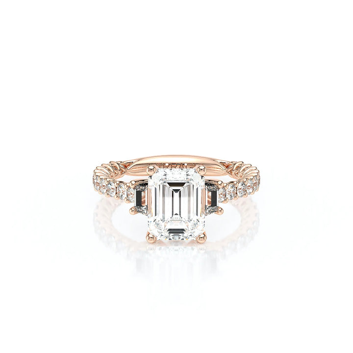 Lumino 811Em Trp 20 14K Rose Gold Emerald