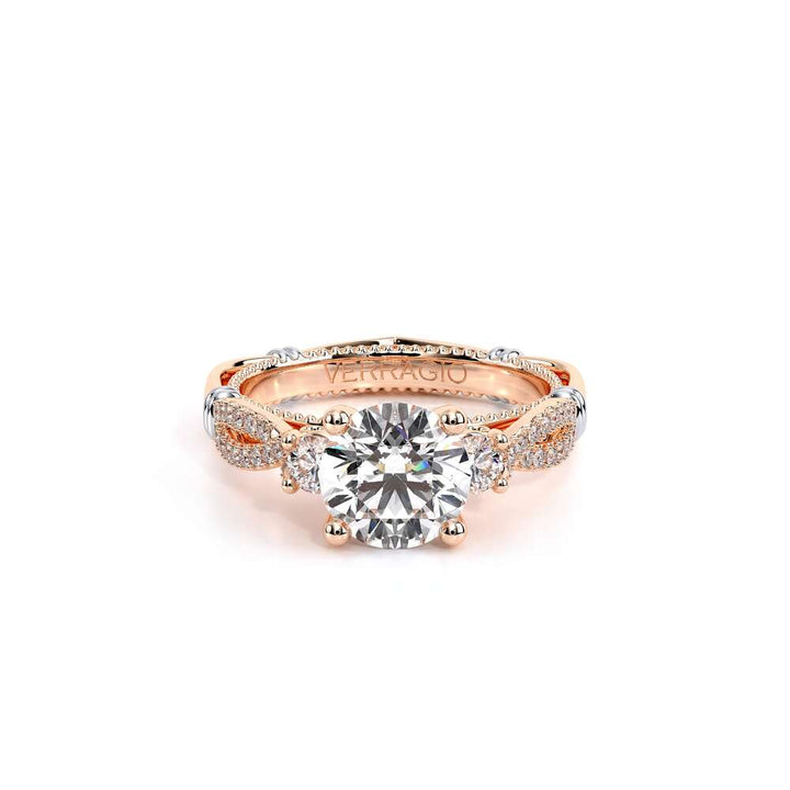 Parisian-129r-14k Rose Gold Round