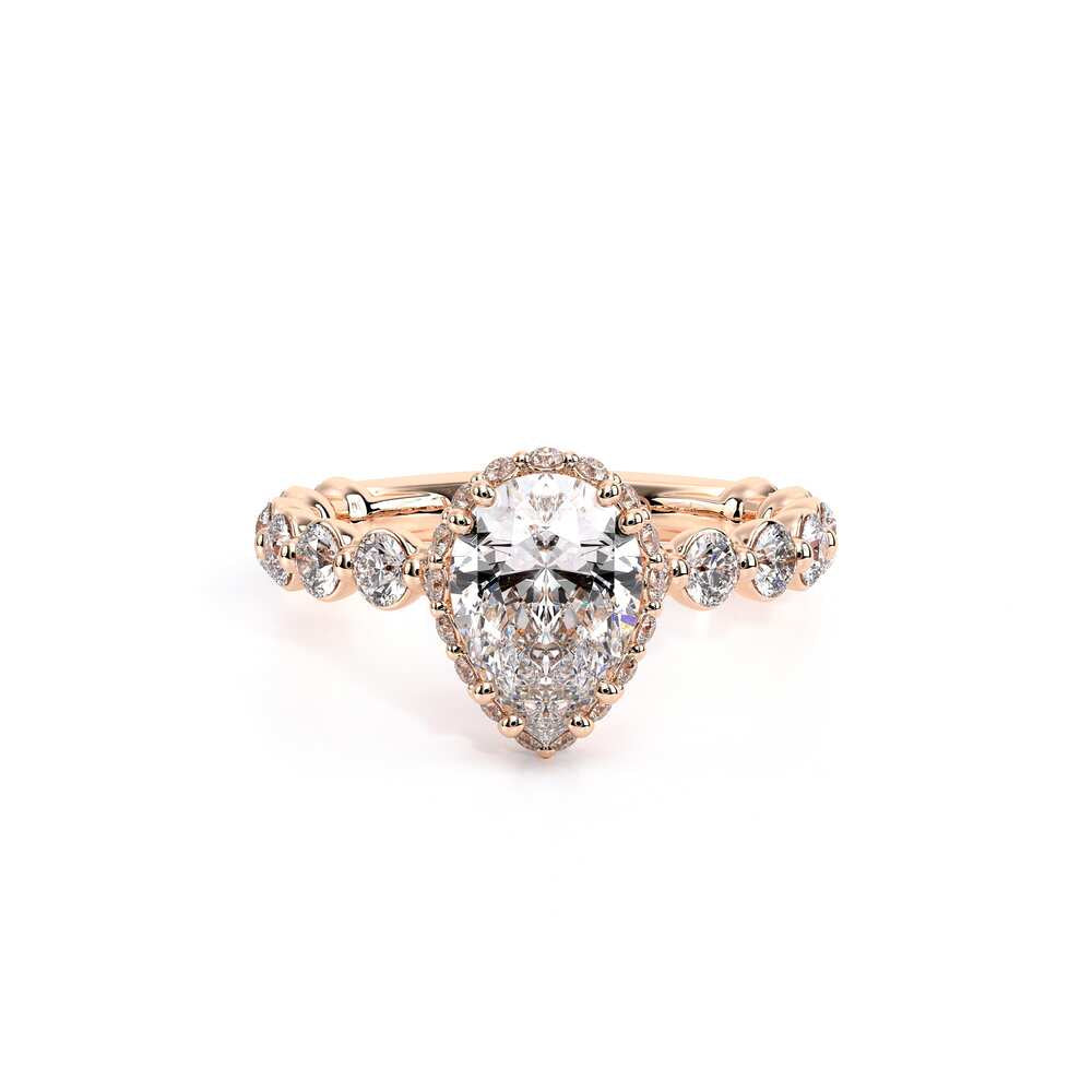 Renaissance-984PEAR25-18K Rose Gold Pear
