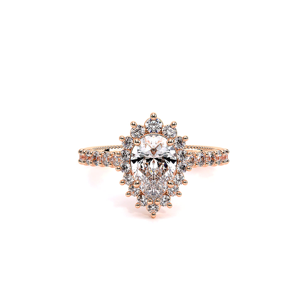 Renaissance-986PEAR-18K Rose Gold Pear