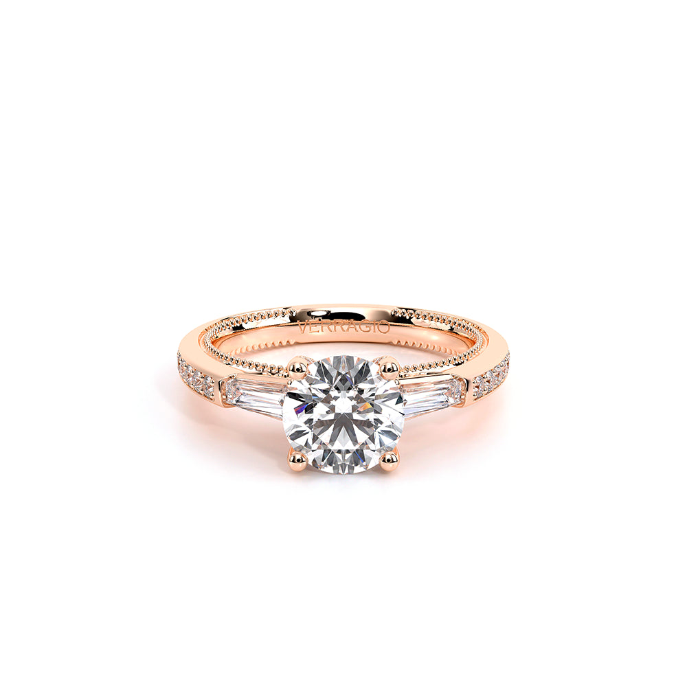 Venetian-5085r-18k Rose Gold Round