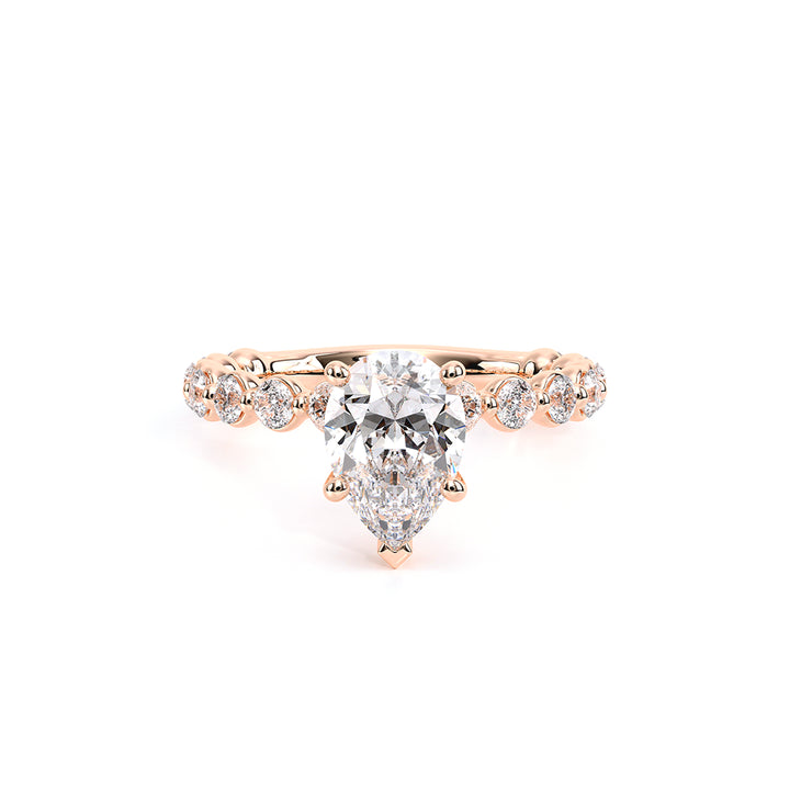 Renaissance-989PS25-14K Rose Gold Pear