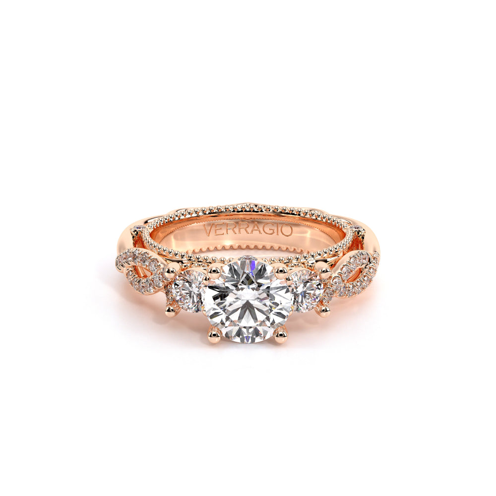 Venetian-5013r-14k Rose Gold Round