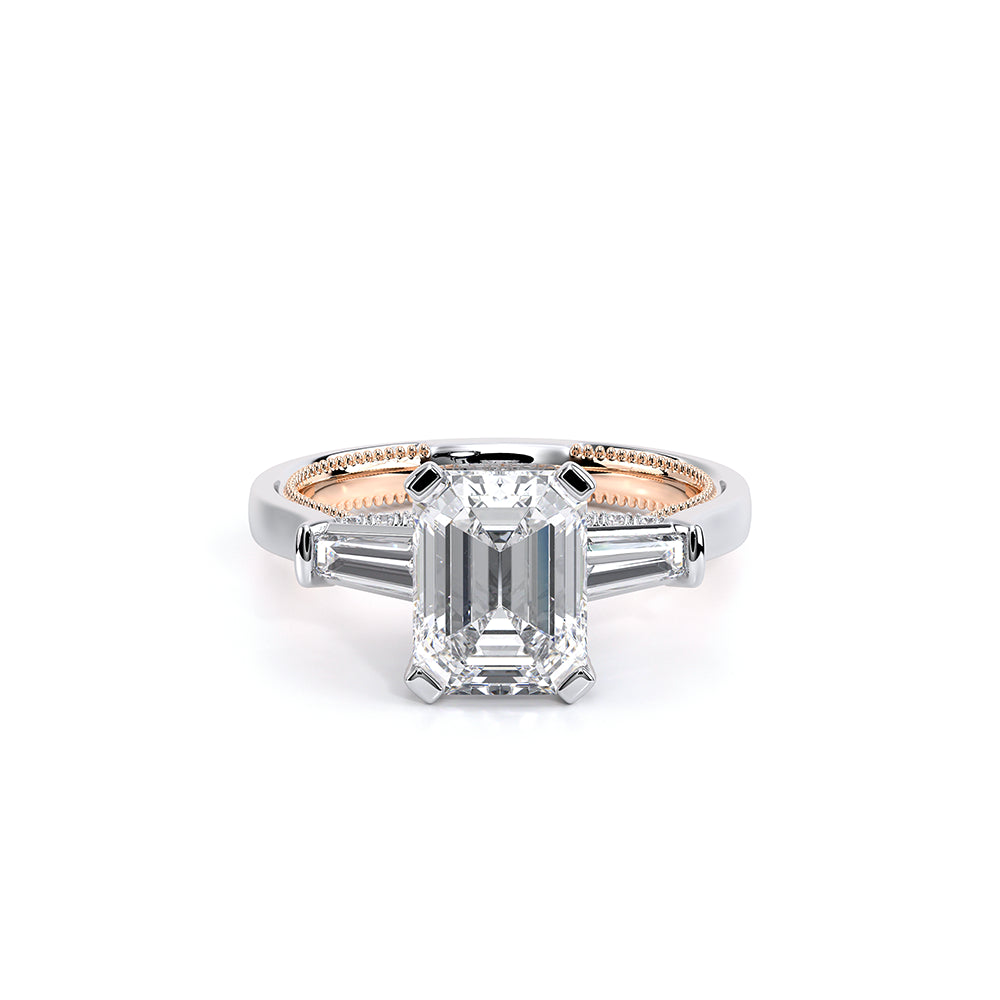 Renaissance-991EM-S-14K Two Tone Emerald