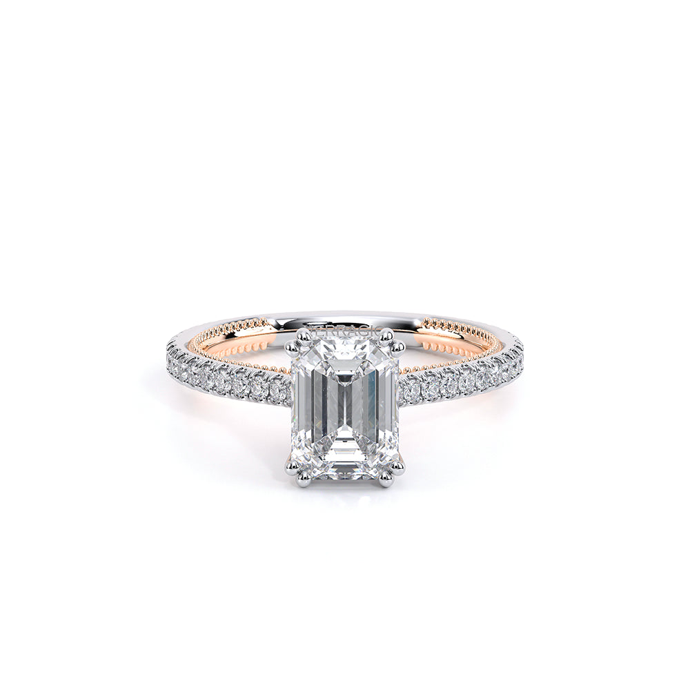 Renaissance-992EM13-14K Two Tone Emerald