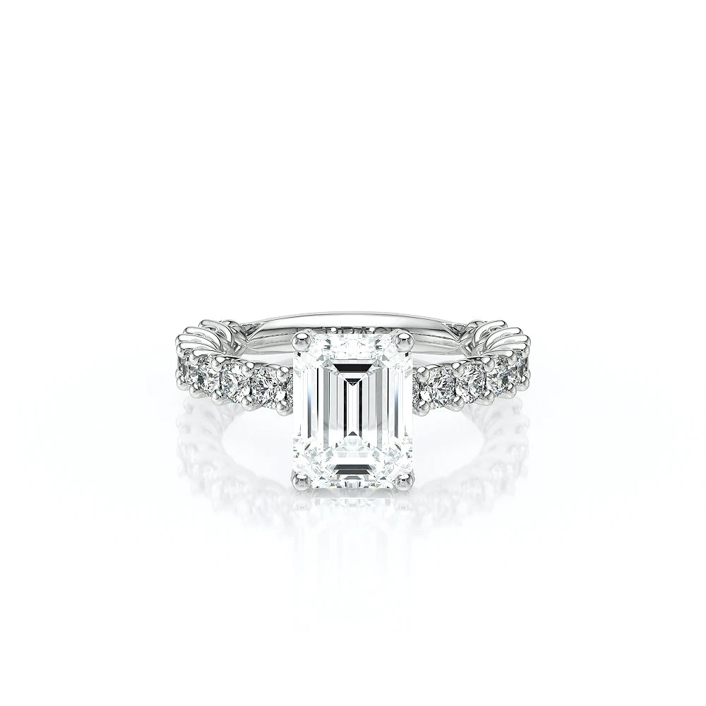 Lumino 801Emd4 25 14K White Gold Emerald