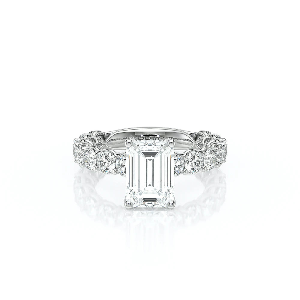Lumino 801Emd4 35 14K White Gold Emerald