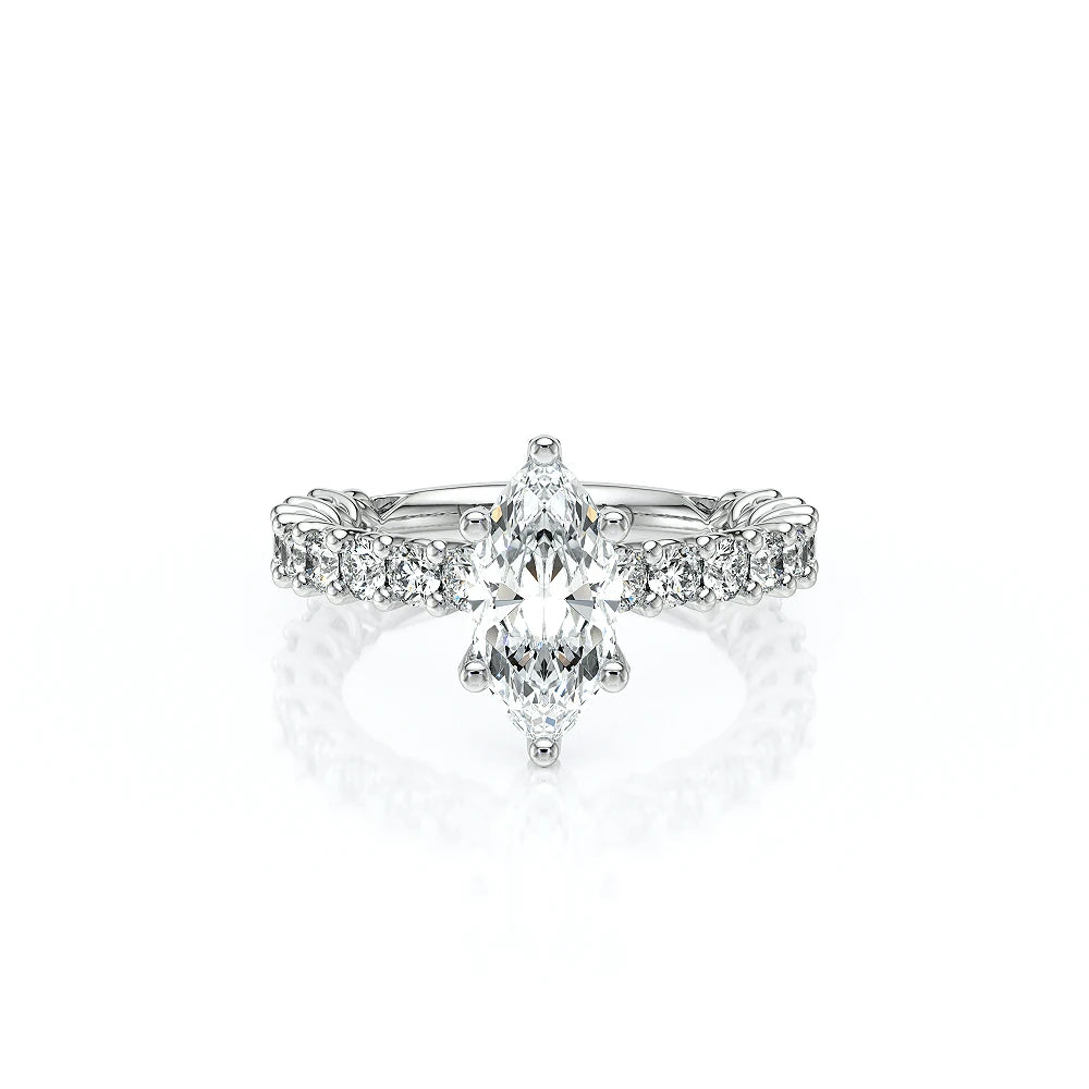 Lumino 801Mqd4 25 14K White Gold Marquise