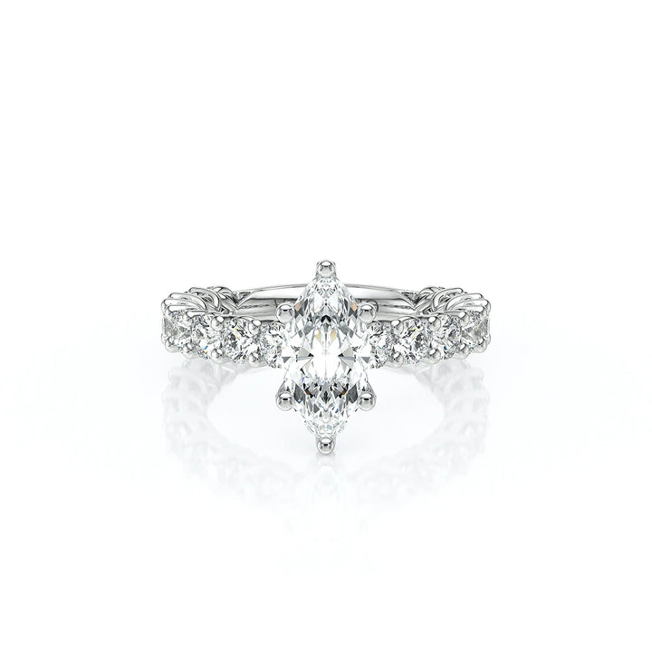 Lumino 801Mqd4 30 14K White Gold Marquise