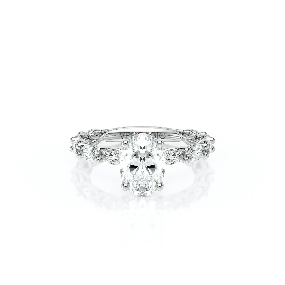 Lumino 803Ovd4 5X25 Ew 14K White Gold Oval