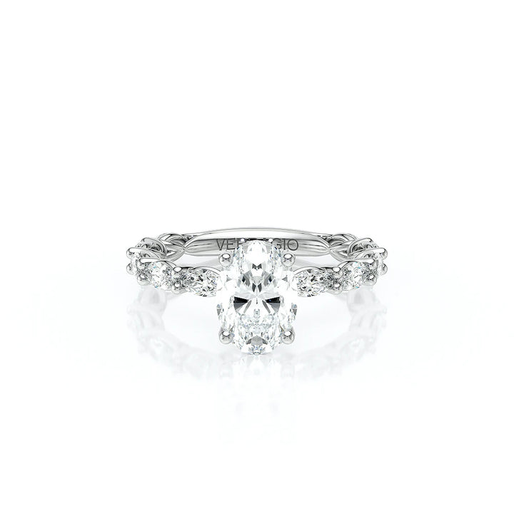 Lumino 803Ovd4 5X25 Ew 14K White Gold Oval