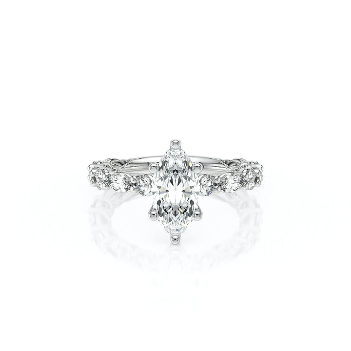 Lumino 806Mqd6 5X25 14K White Gold Marquise