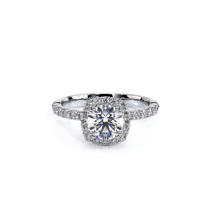 Renaissance-954CU18-18K White Gold Cushion