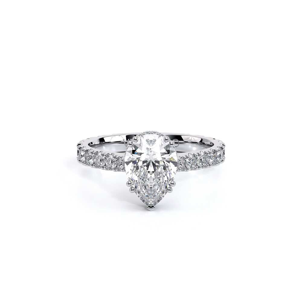 Renaissance-985PEAR22-14K White Gold Pear