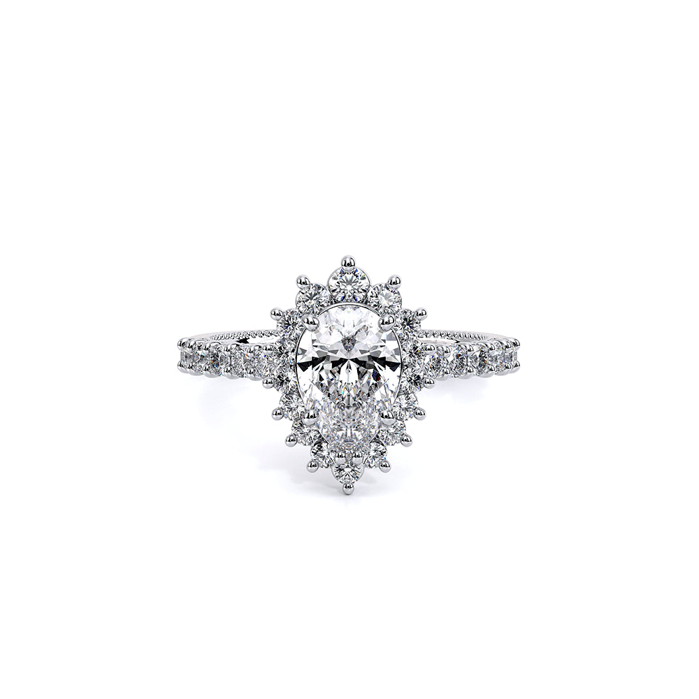 Renaissance-986PEAR-18K White Gold Pear