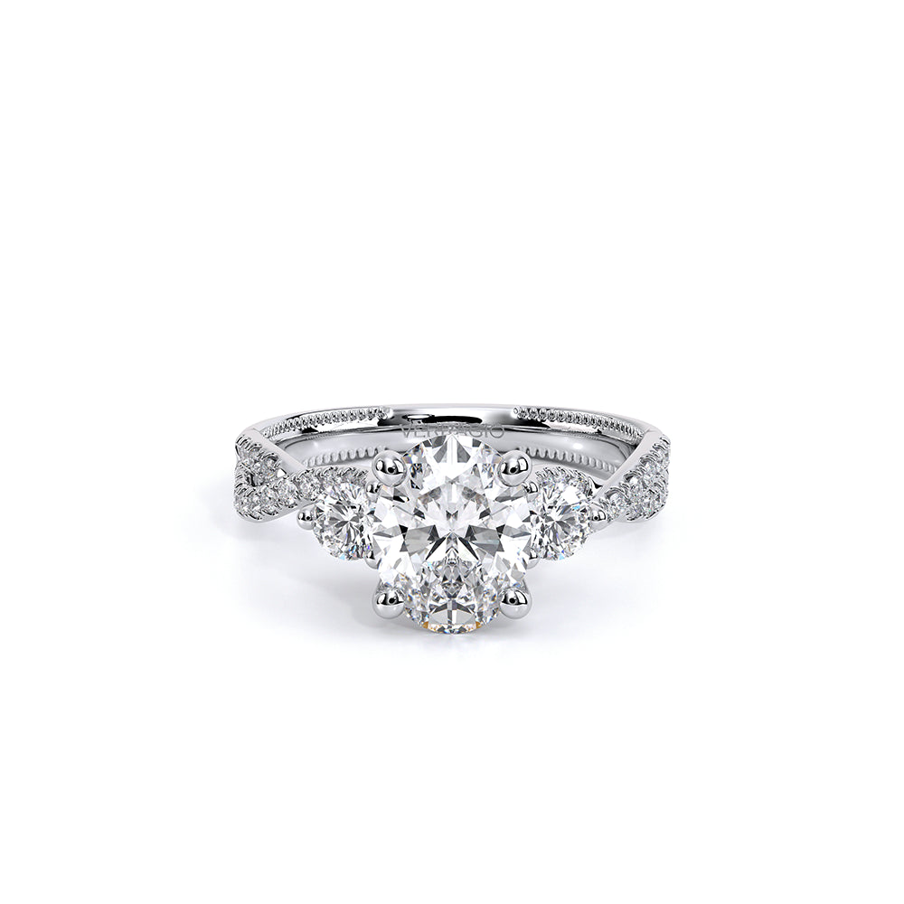 Renaissance-962-3OV12-14K White Gold Oval