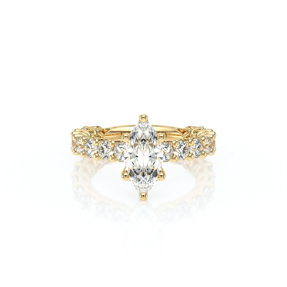 Lumino 801Mqd4 30 18K Yellow Gold Marquise