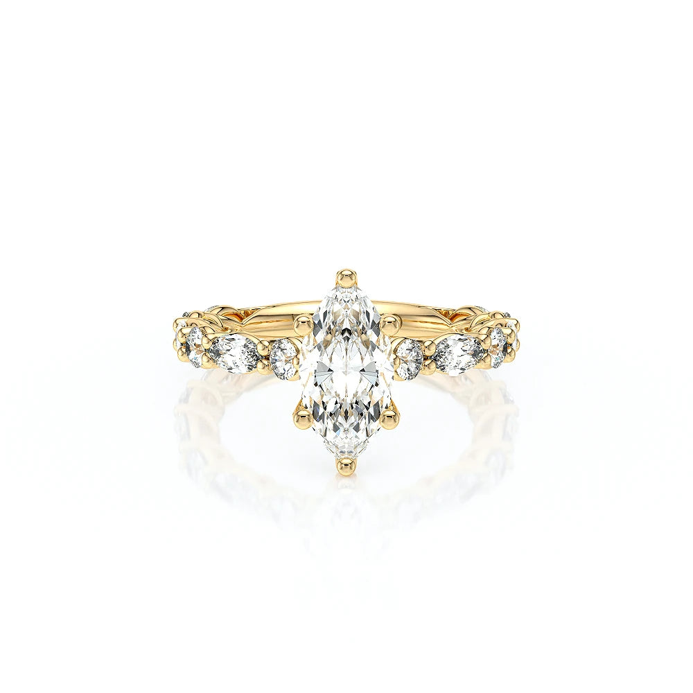 Lumino 806Mqd6 5X25 14K Yellow Gold Marquise
