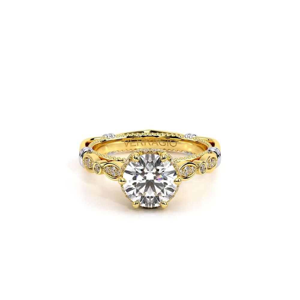 Parisian-151r-18k Yellow Gold Round