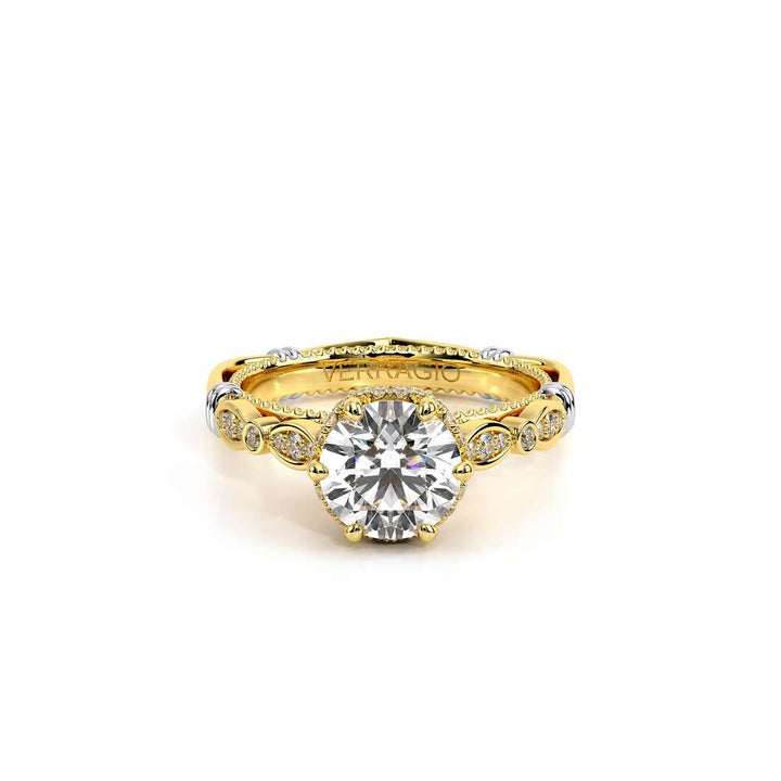 Parisian-151r-18k Yellow Gold Round