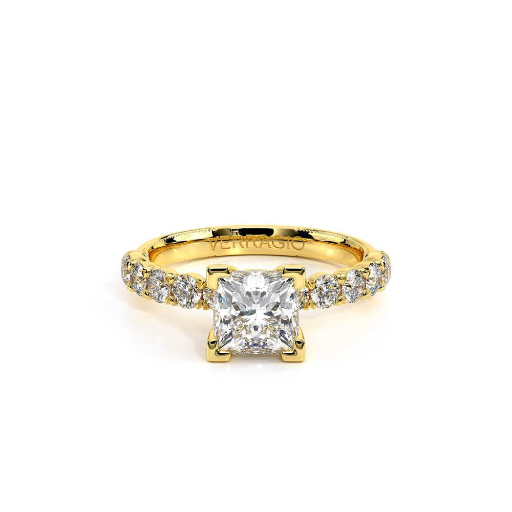 Renaissance-950P27-14K Yellow Gold Princess
