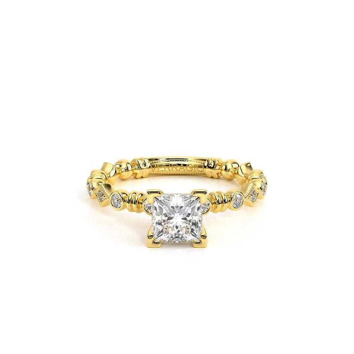 Renaissance-973-P-18k Yellow Gold Princess