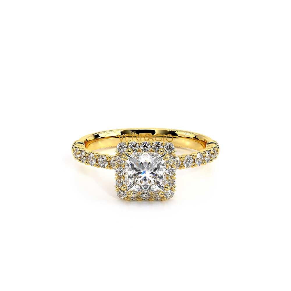Renaissance-954P18-18K Yellow Gold Princess