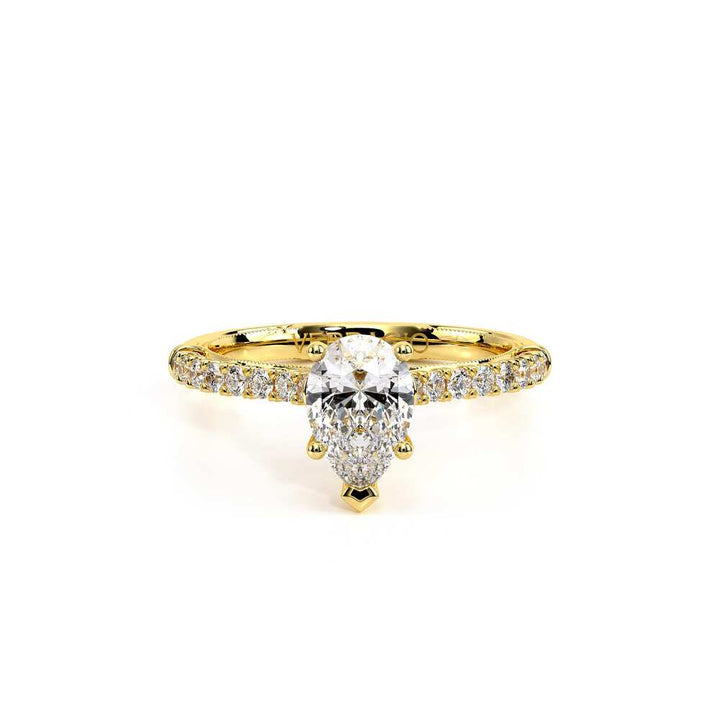Renaissance-955PEAR17-18K Yellow Gold Pear
