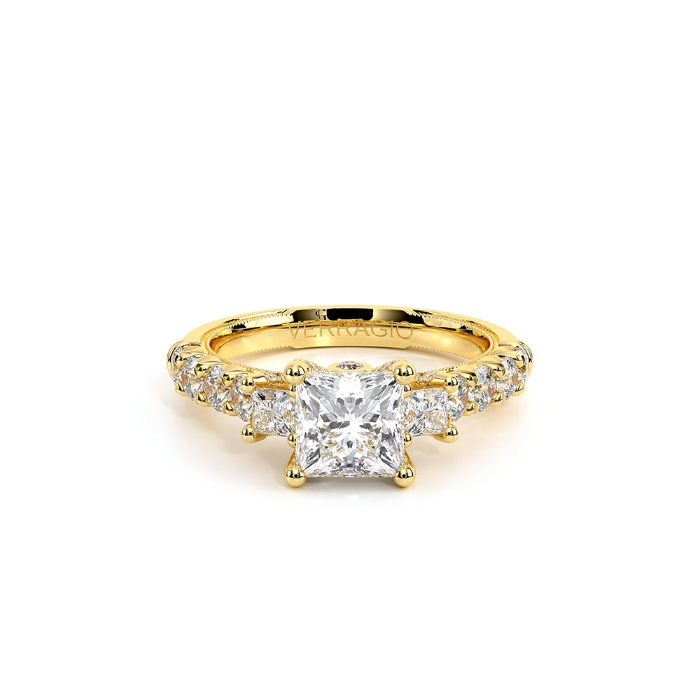 Renaissance-958P27-14K Yellow Gold Princess