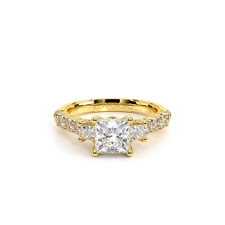Renaissance-958P27-14K Yellow Gold Princess