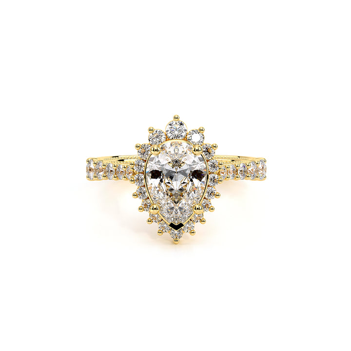 Venetian-5084pear-18k Yellow Gold Pear