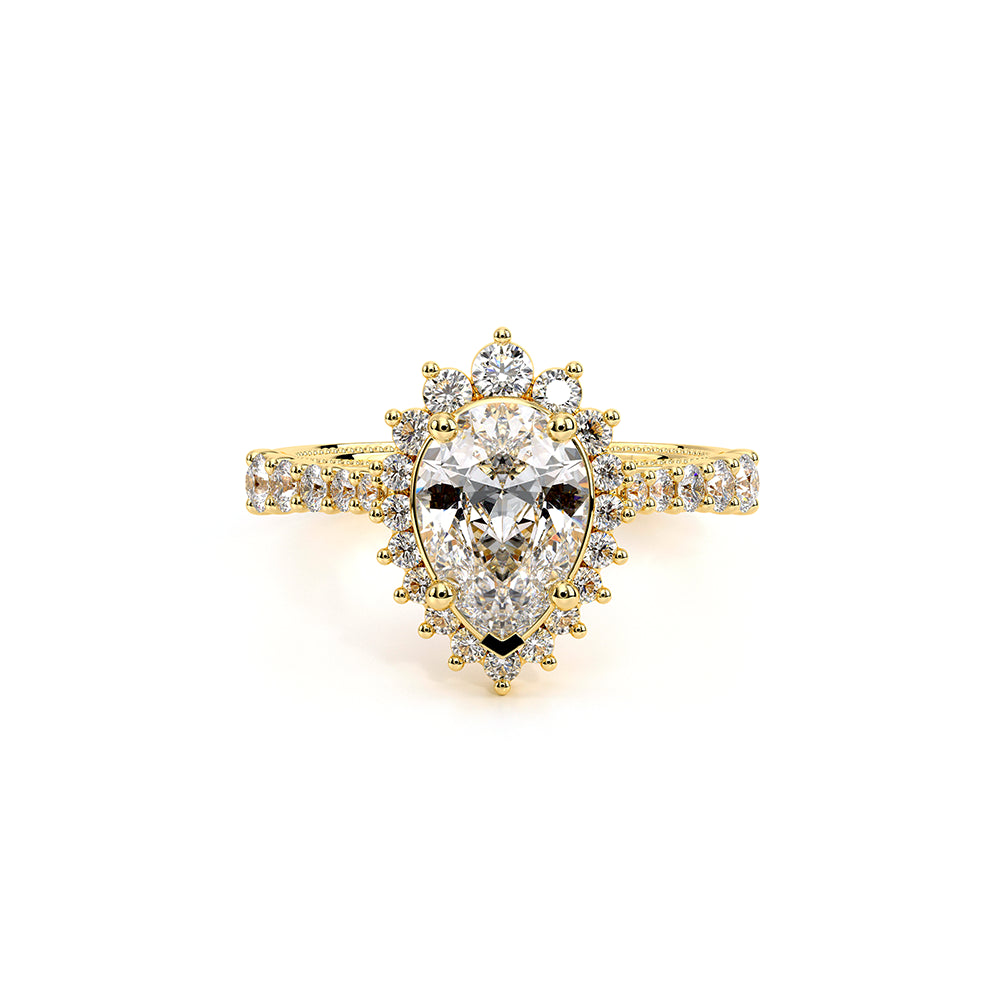 Venetian-5084pear-14k Yellow Gold Pear