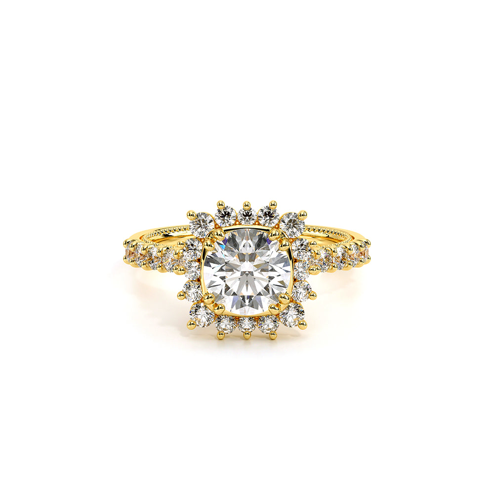 Renaissance-986CU-14K Yellow Gold Cushion