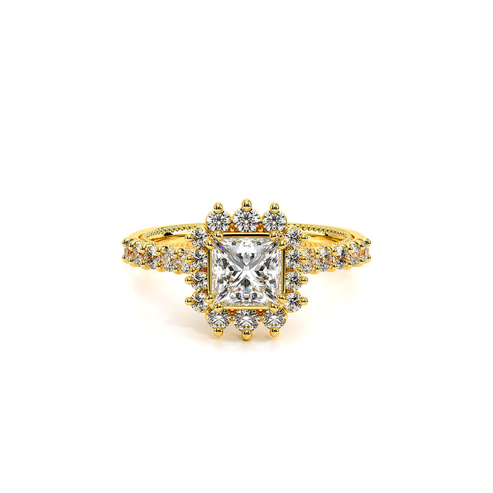 Renaissance-986P-14K Yellow Gold Princess