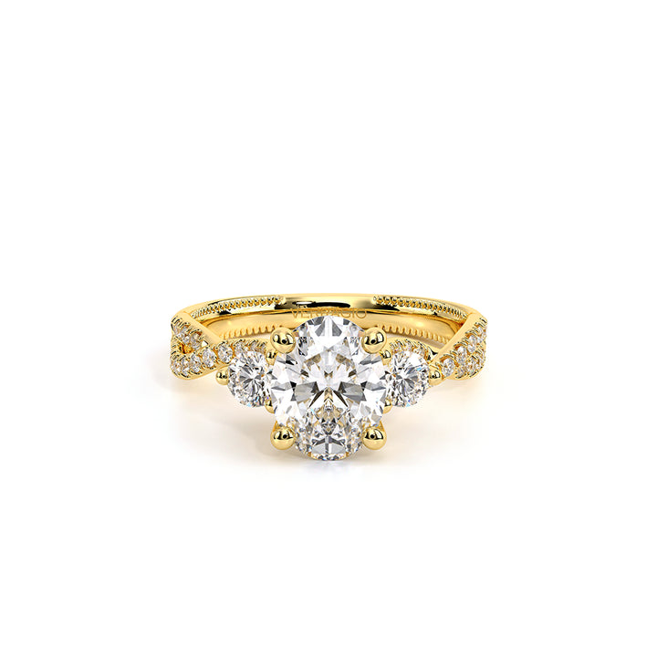 Renaissance-962-3OV12-18K Yellow Gold Oval